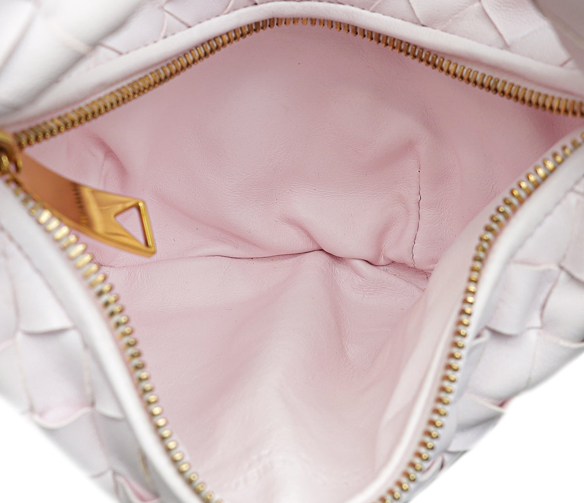 Bottega Veneta Light Pink Intrecciato Nappa Mini Jodie Bag