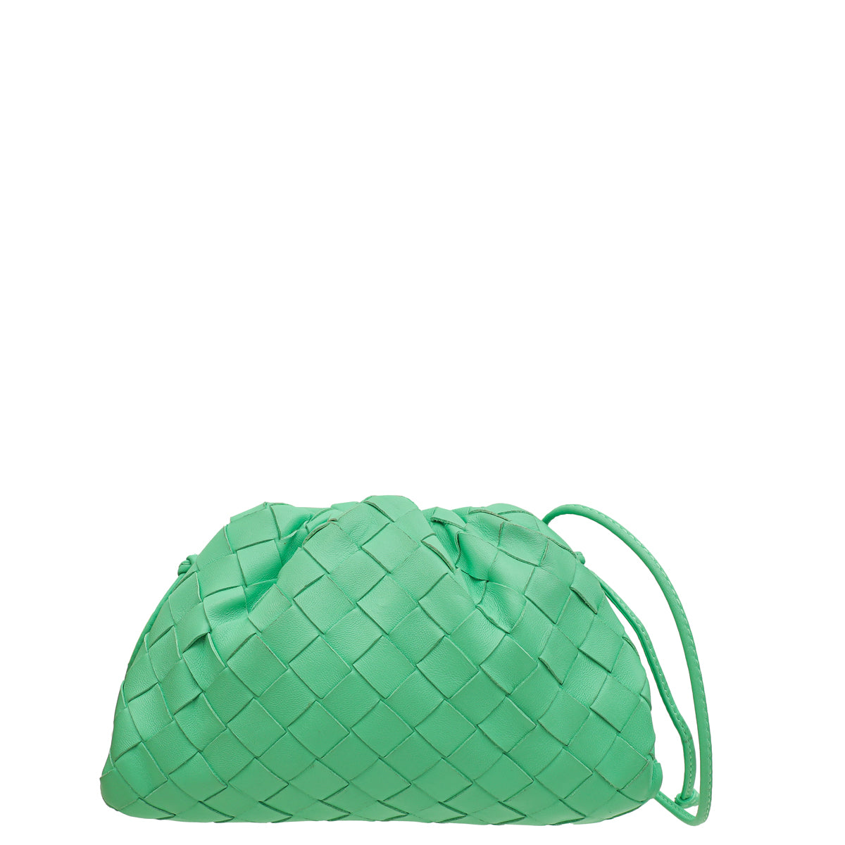 Bottega Veneta Light Green Intrecciato Napa Mini Pouch