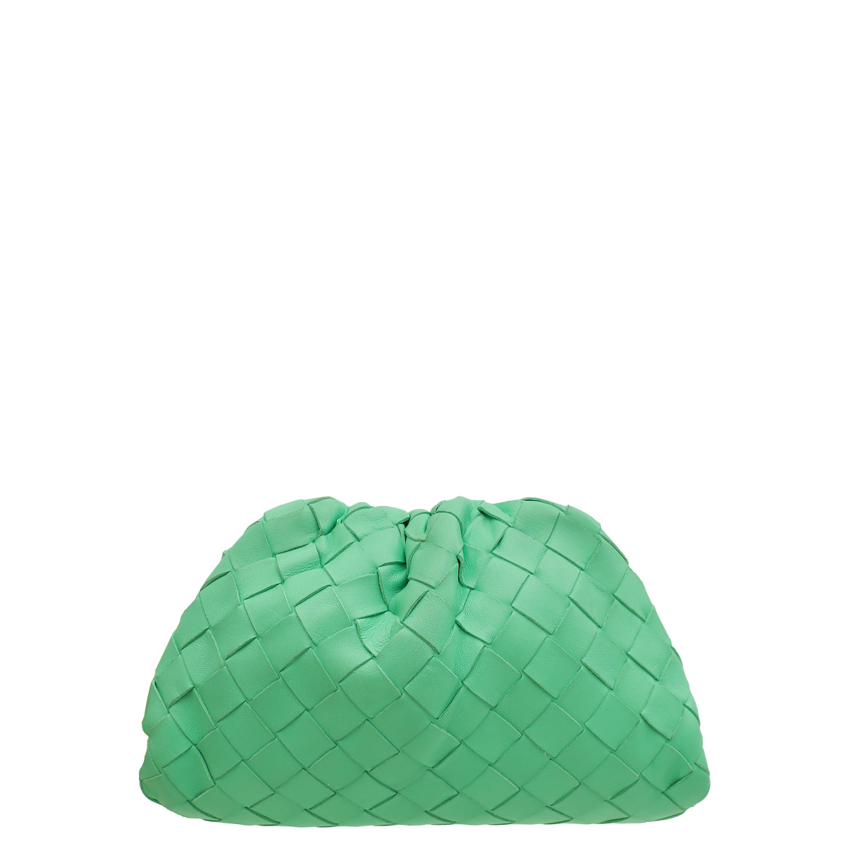 Bottega Veneta Light Green Intrecciato Napa Mini Pouch