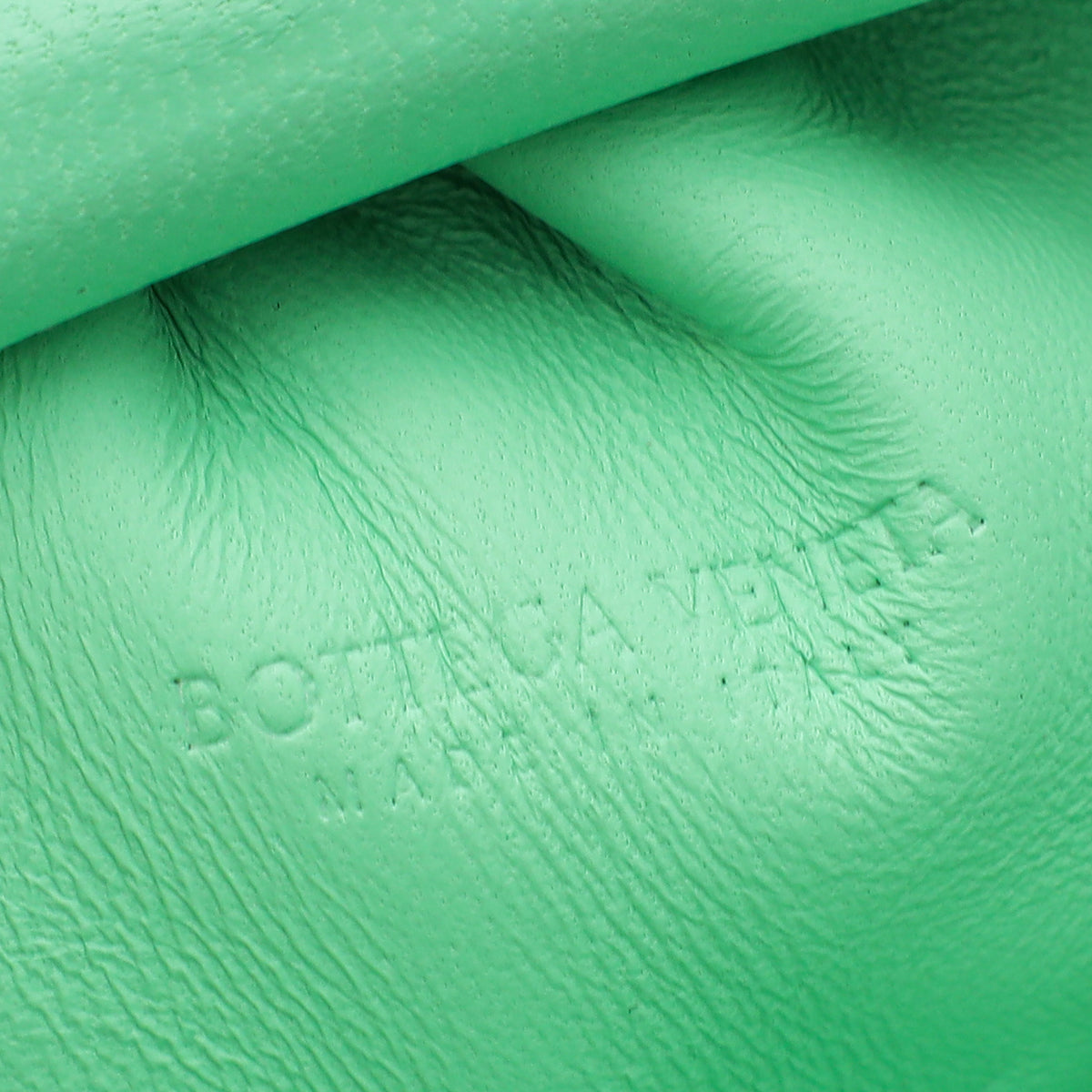 Bottega Veneta Light Green Intrecciato Napa Mini Pouch