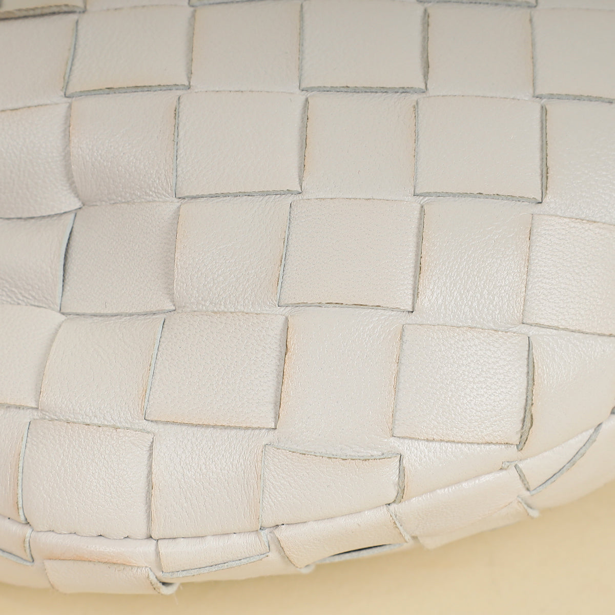 Bottega Veneta White Intrecciato Mini Jodie Bag-Bottega Veneta-THE CLOSET