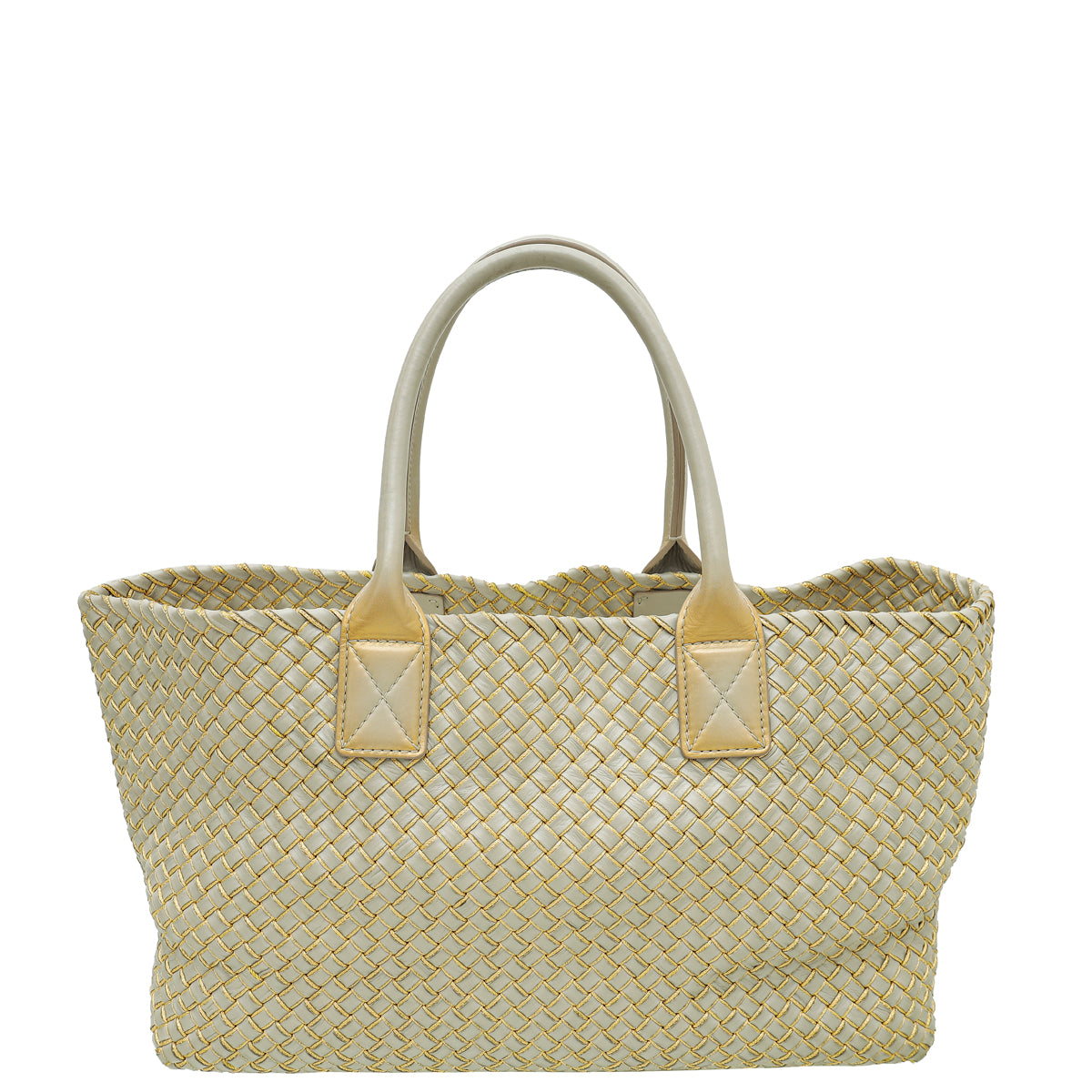 Bottega Veneta Grey Cabat Intrecciato Tote Large Bag-Bottega Veneta-THE CLOSET