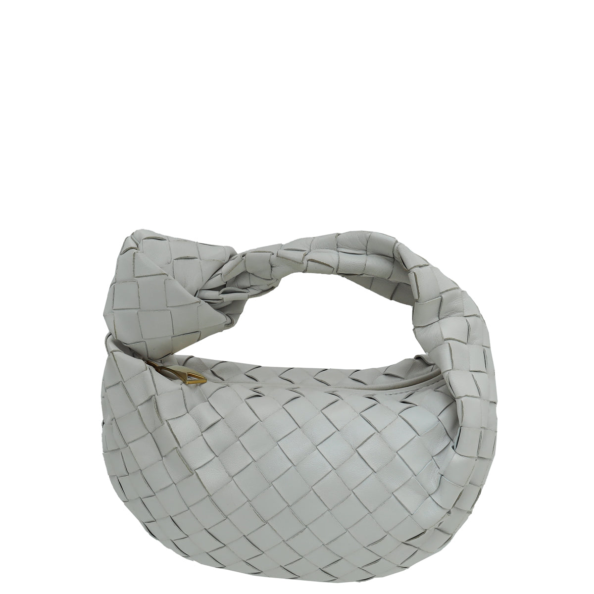Bottega Veneta Chalk Intrecciato Nappa Jodie Mini Bag-Bottega Veneta-THE CLOSET
