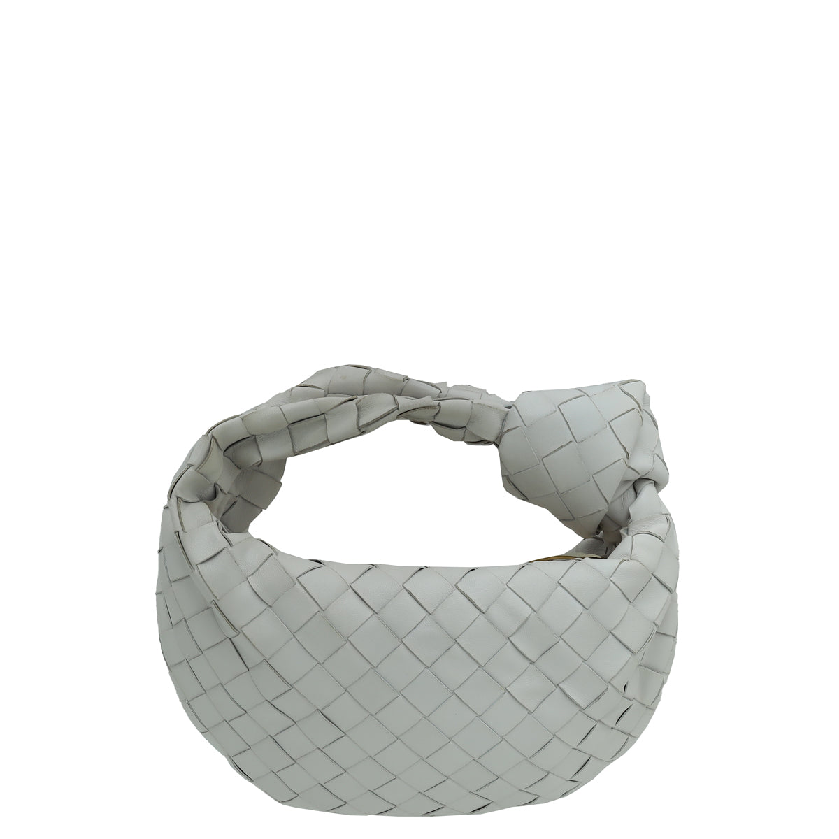 Bottega Veneta Chalk Intrecciato Nappa Jodie Mini Bag-Bottega Veneta-THE CLOSET