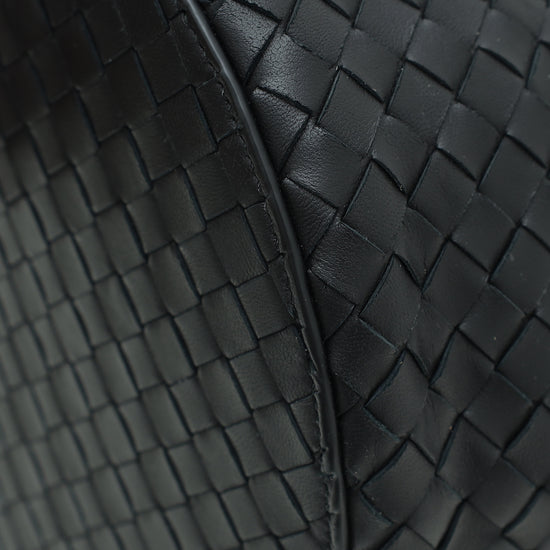 Bottega Veneta Black Intrecciato Nappa Tambura Bag