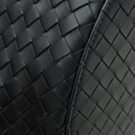 Bottega Veneta Black Intrecciato Nappa Tambura Bag