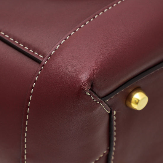 Bottega Veneta Burgundy French Arco Medium Bag