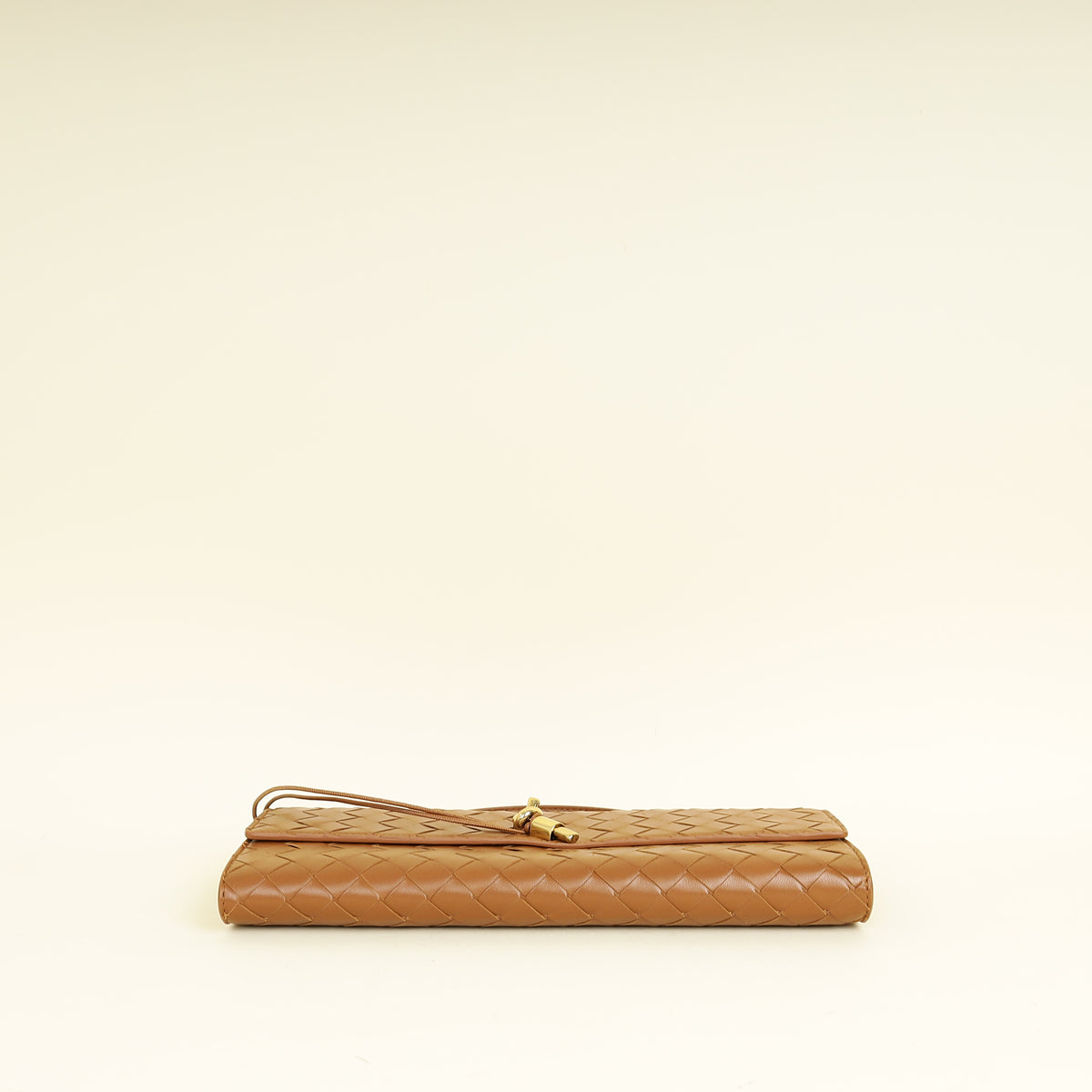 Bottega Veneta Brown Andiamo Clutch
