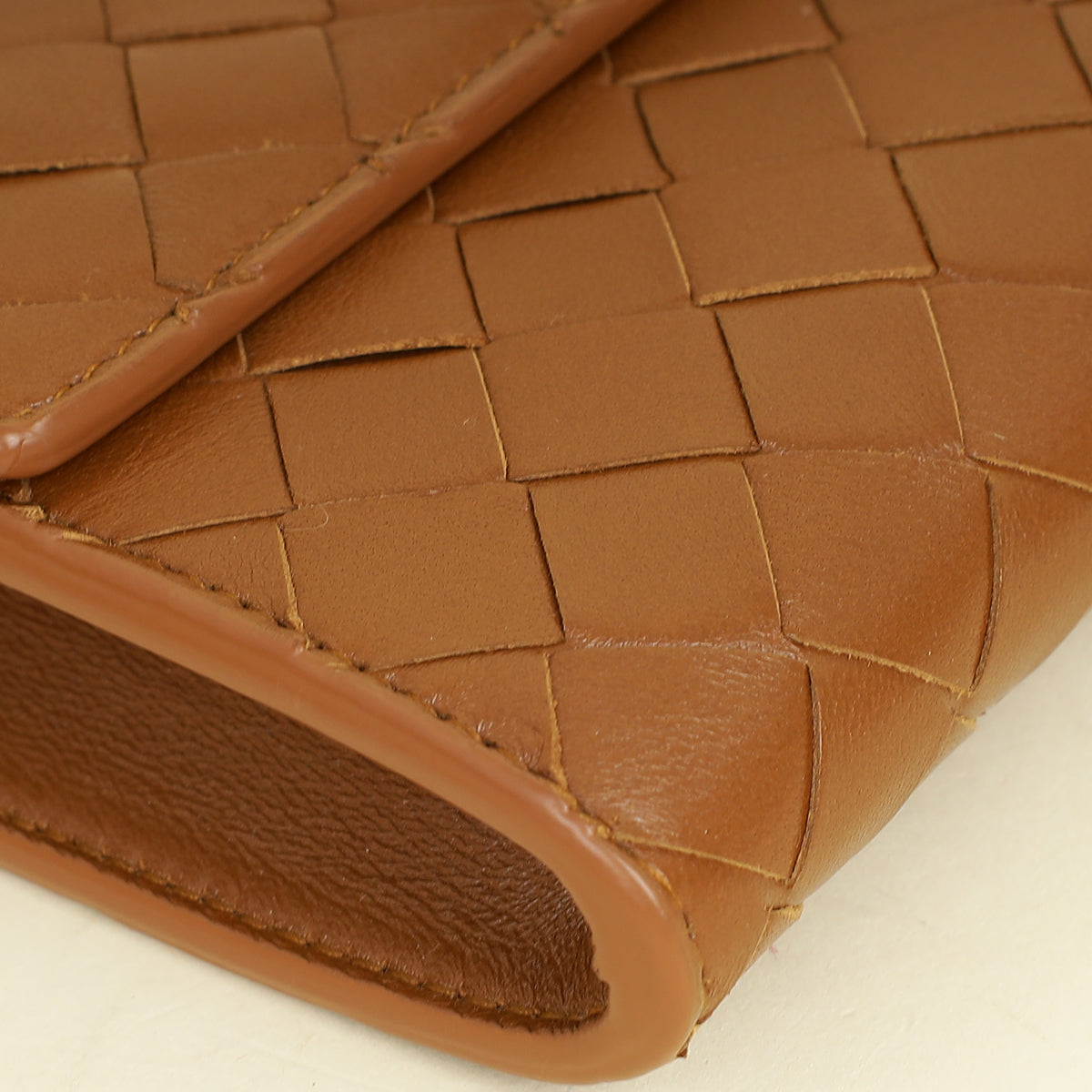 Bottega Veneta Brown Andiamo Clutch