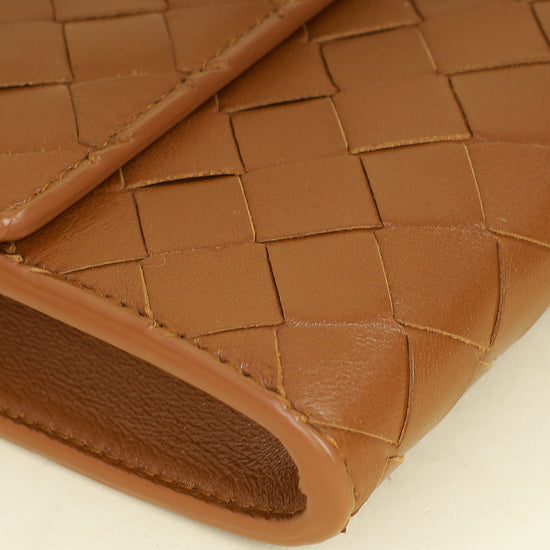 Bottega Veneta Brown Andiamo Clutch