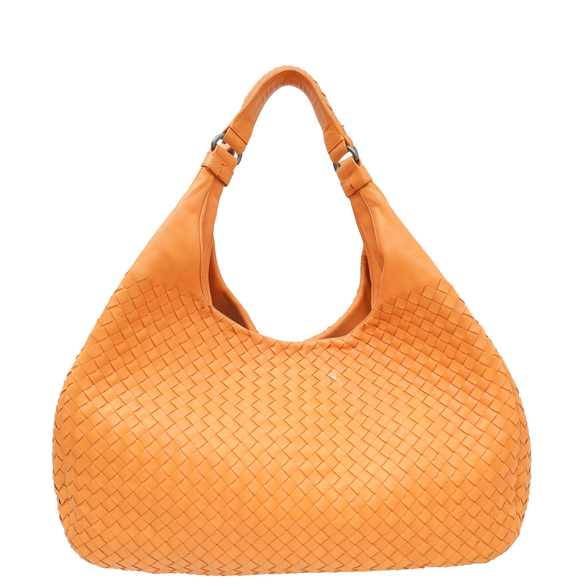 Bottega Veneta Brownish Orange Intrecciato Nappa Hobo Large Bag-Bottega Veneta-THE CLOSET