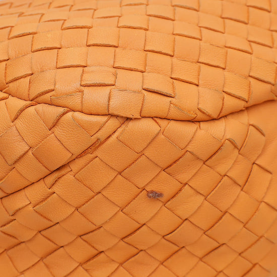 Bottega Veneta Brownish Orange Intrecciato Nappa Hobo Large Bag