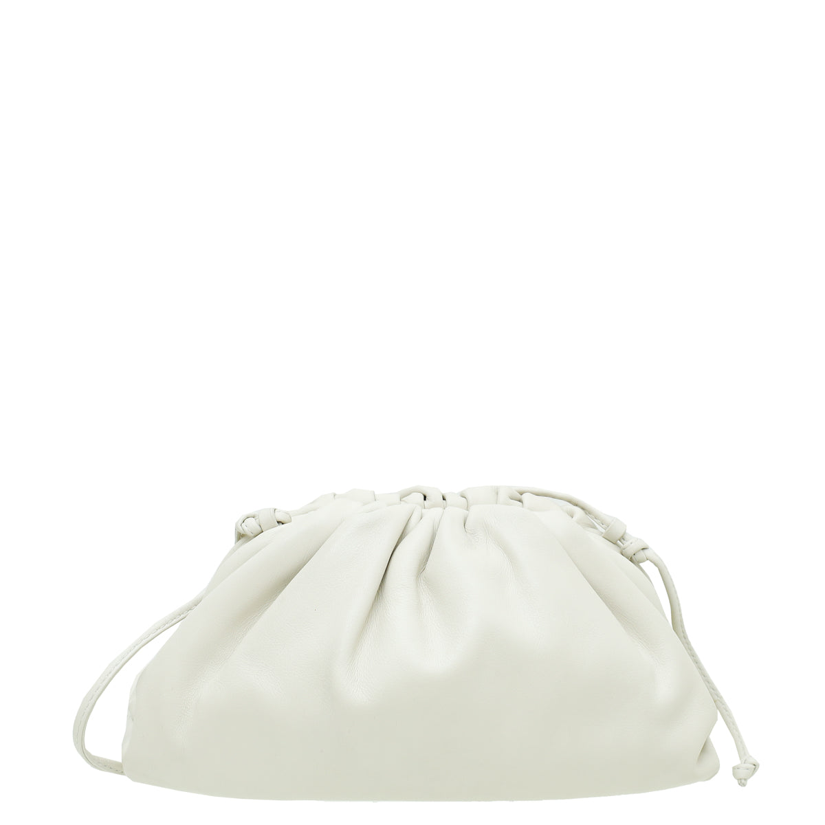 Bottega Veneta Cream Nappa Mini Pouch-Bottega Veneta-THE CLOSET