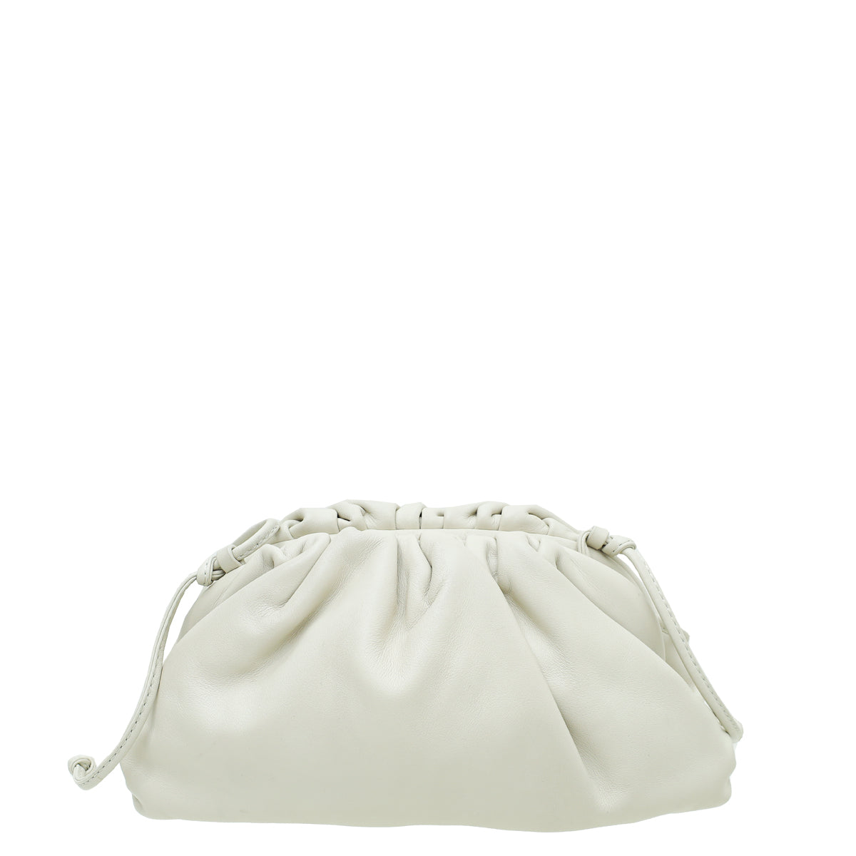 Bottega Veneta Cream Nappa Mini Pouch-Bottega Veneta-THE CLOSET