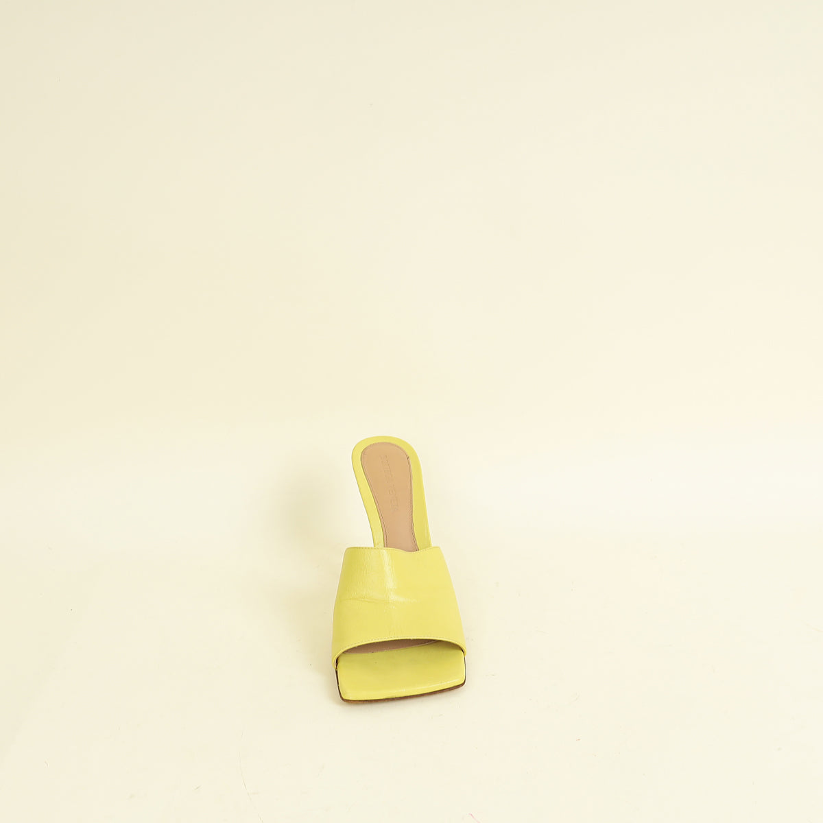Bottega Veneta Yellow Stretch Mules 38
