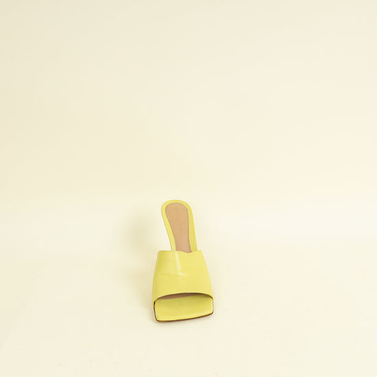Bottega Veneta Yellow Stretch Mules 38