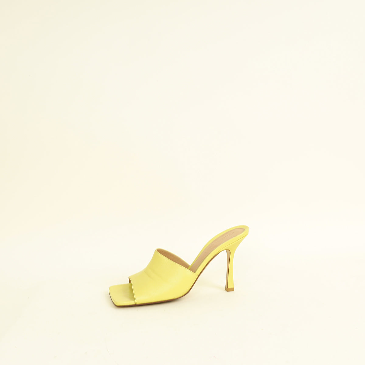 Bottega Veneta Yellow Stretch Mules 38