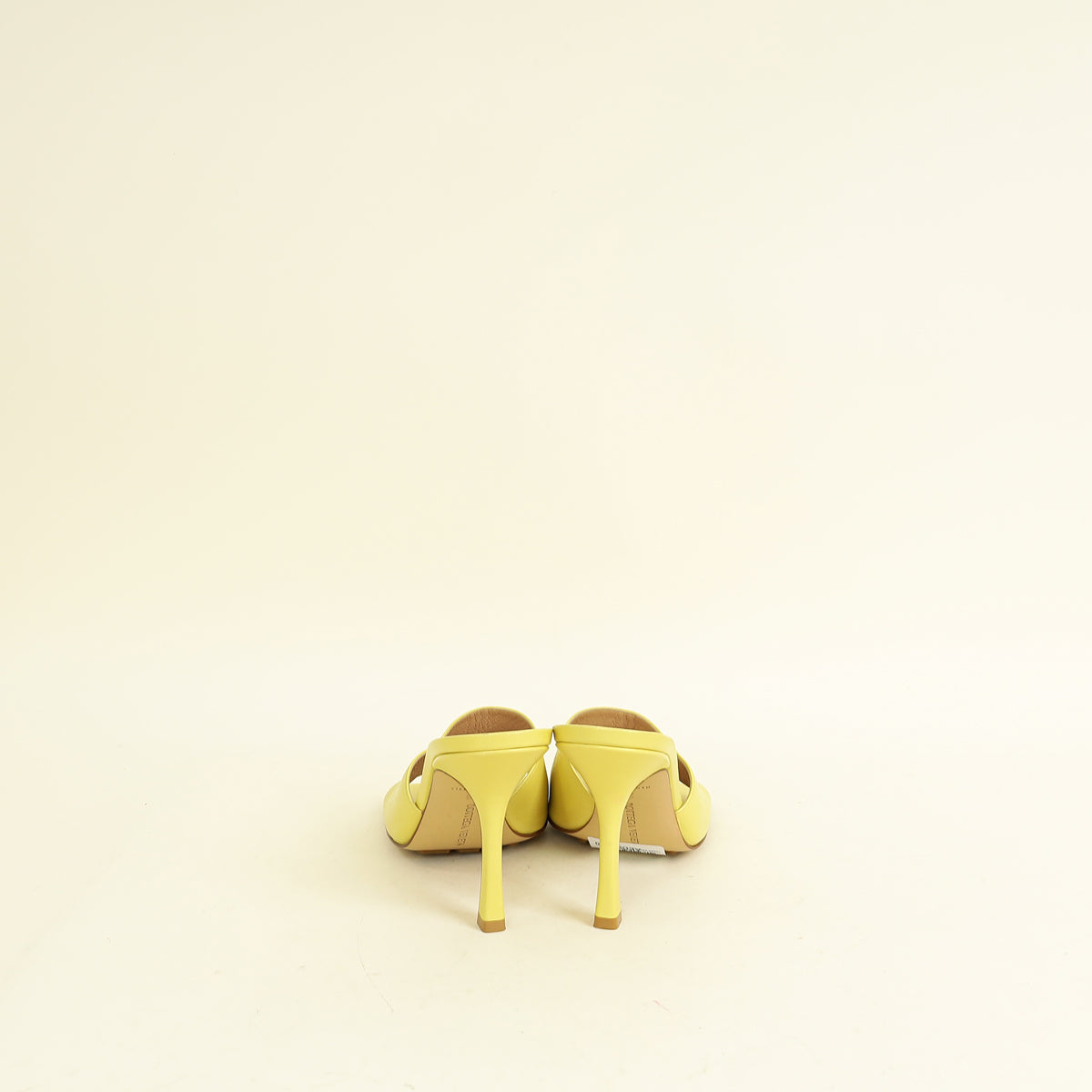 Bottega Veneta Yellow Stretch Mules 38