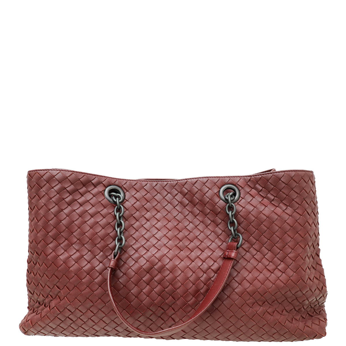 Bottega Veneta Burgundy Intrecciato Nappa Classic Tote Large Bag-Bottega Veneta-THE CLOSET