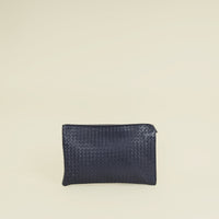 Bottega Veneta Blue Intrecciato Document Case