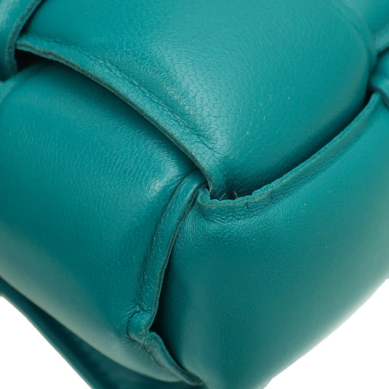 Bottega Veneta Teal Cassette Flap Bag