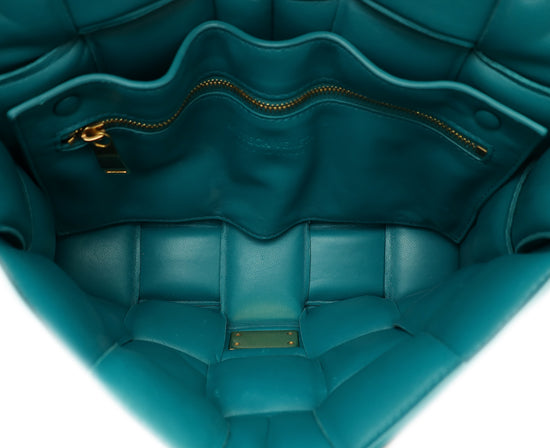 Bottega Veneta Teal Cassette Flap Bag