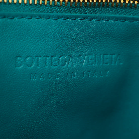 Bottega Veneta Teal Cassette Flap Bag