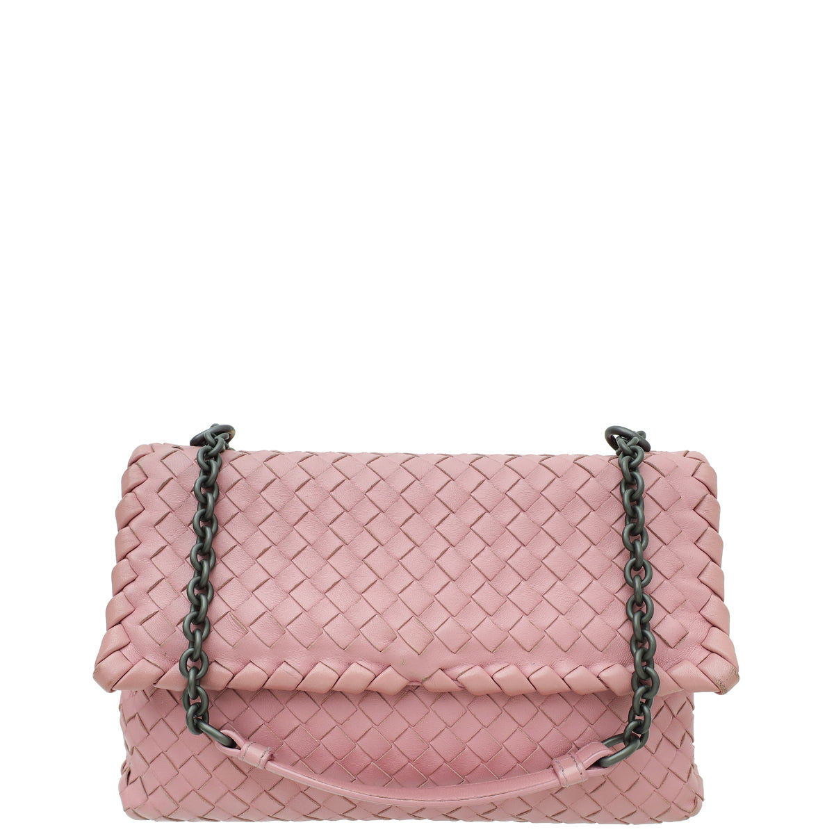 Bottega Veneta Mauve Intrecciato Nappa Olimpia Small Shoulder Bag-Bottega Veneta-THE CLOSET