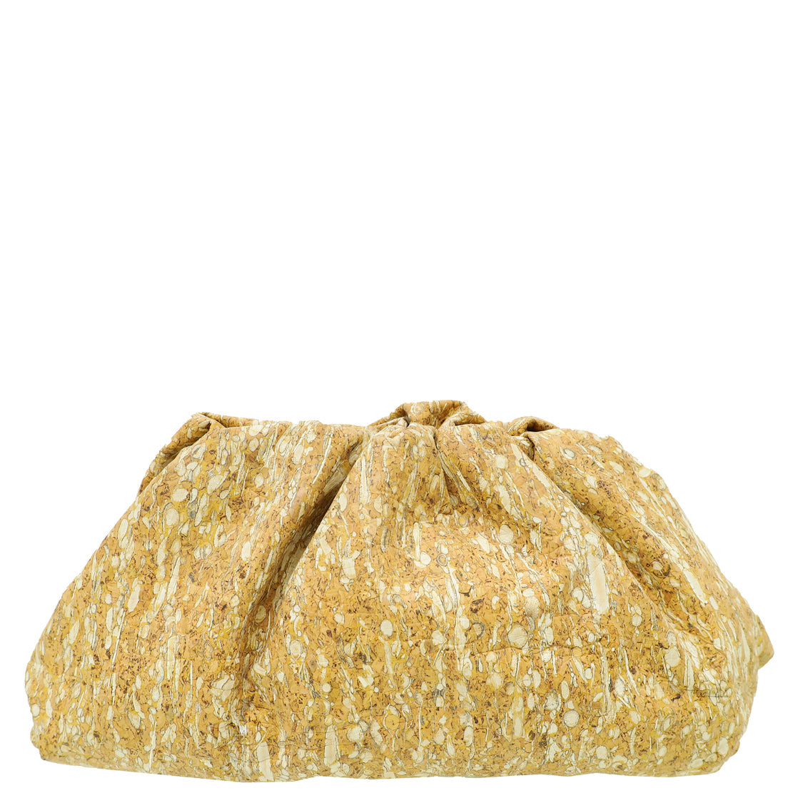 Bottega Veneta Bicolor Cork Small Pouch Clutch-Bottega Veneta-THE CLOSET