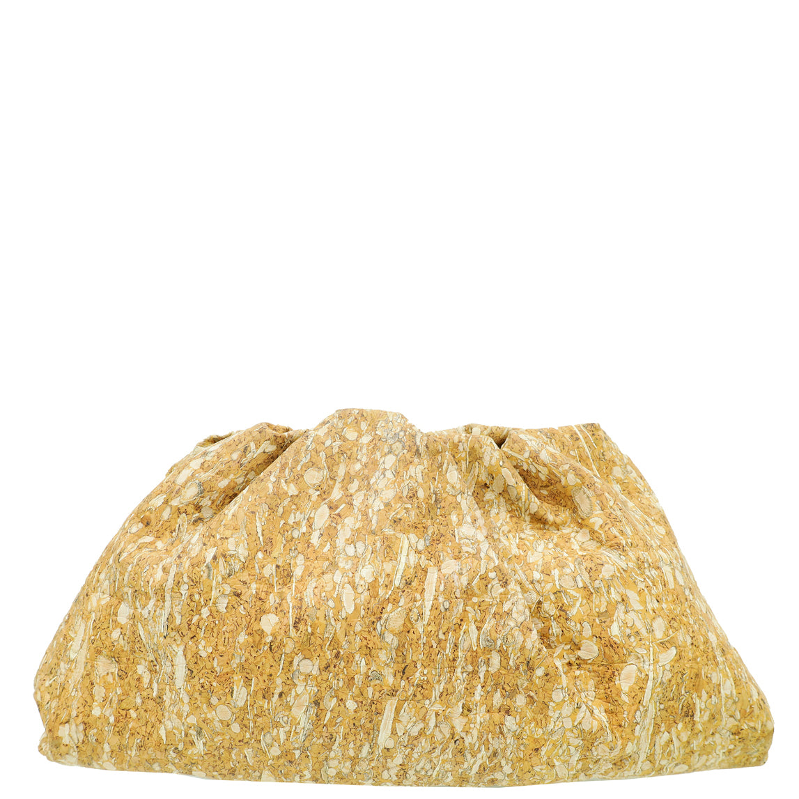 Bottega Veneta Bicolor Cork Small Pouch Clutch-Bottega Veneta-THE CLOSET