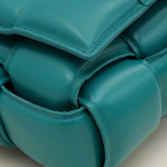 Bottega Veneta Teal Padded Cassette Bag-Bottega Veneta-THE CLOSET