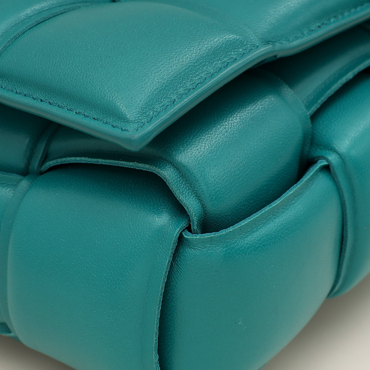 Bottega Veneta Teal Padded Cassette Bag-Bottega Veneta-THE CLOSET