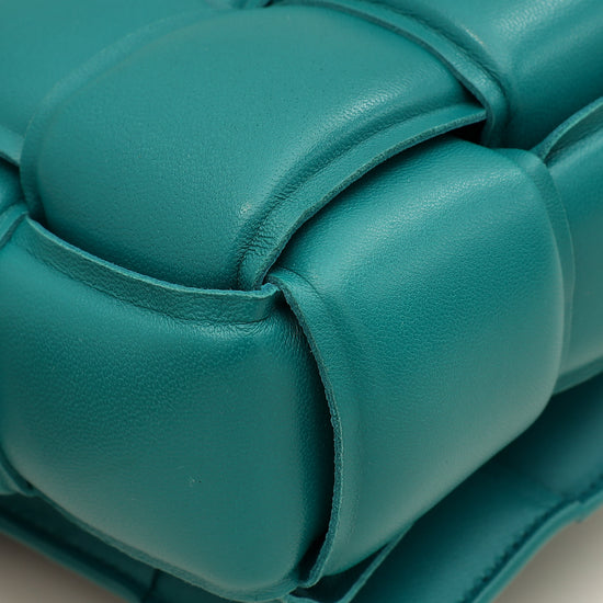 Bottega Veneta Teal Padded Cassette Bag-Bottega Veneta-THE CLOSET