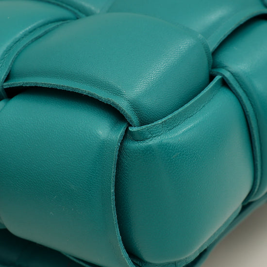 Bottega Veneta Teal Padded Cassette Bag-Bottega Veneta-THE CLOSET