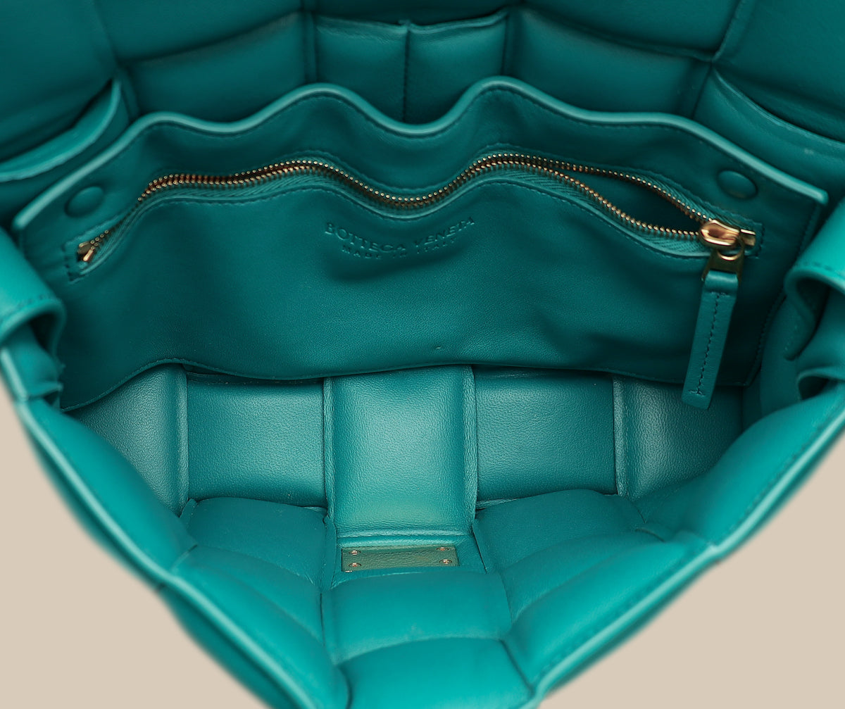 Bottega Veneta Teal Padded Cassette Bag-Bottega Veneta-THE CLOSET