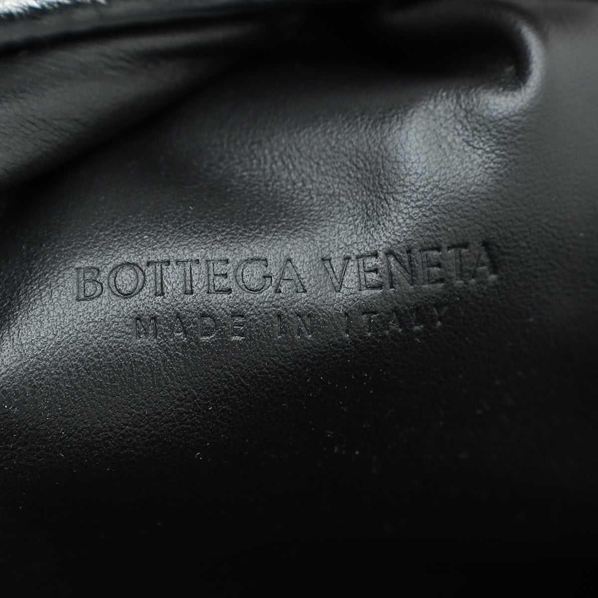 Bottega Veneta Metallic Silver Bark Embossed Oversized The Pouch