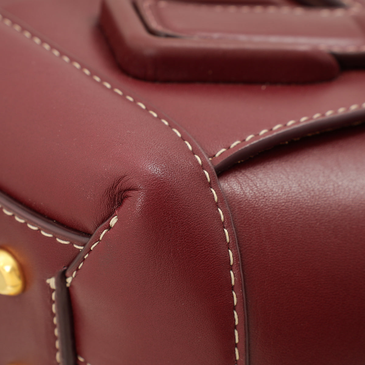 Bottega Veneta Burgundy Arco Small Tote Bag