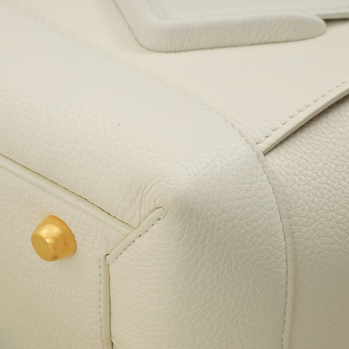 Bottega Veneta White Arco Medium Tote Bag