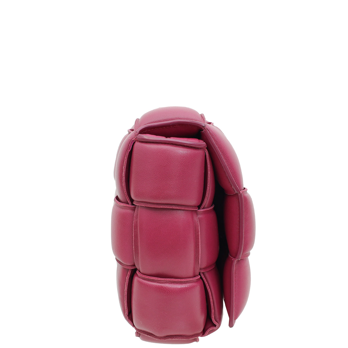 Bottega Veneta Magenta Maxi Intrecciato Padded Cassette Classic Bag