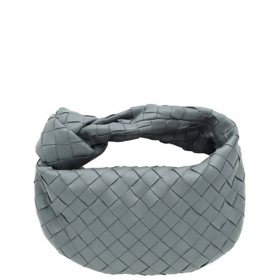 Bottega Veneta Grey Intrecciato Nappa Mini Jodie Bag