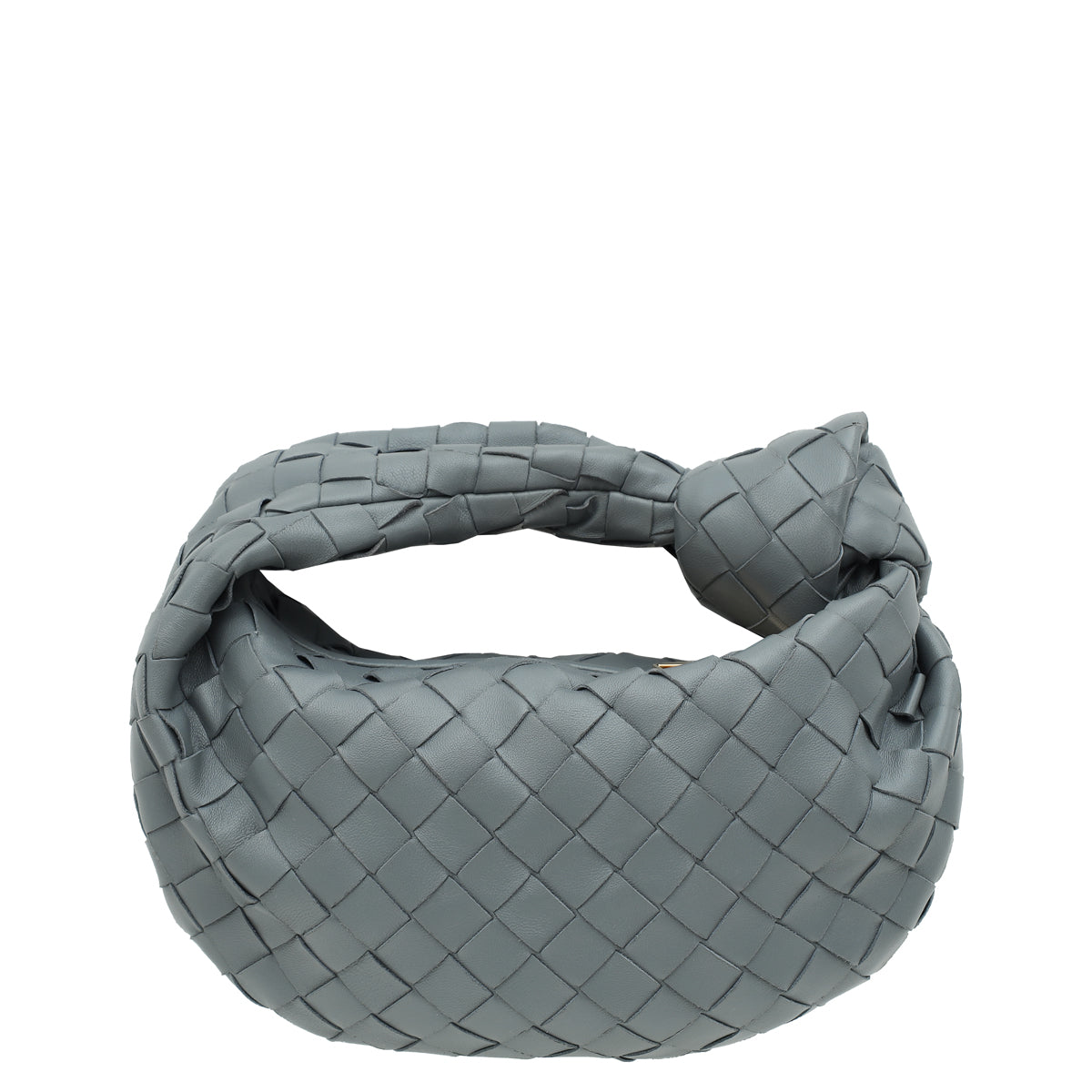 Bottega Veneta Grey Intrecciato Nappa Mini Jodie Bag-Bottega Veneta-THE CLOSET