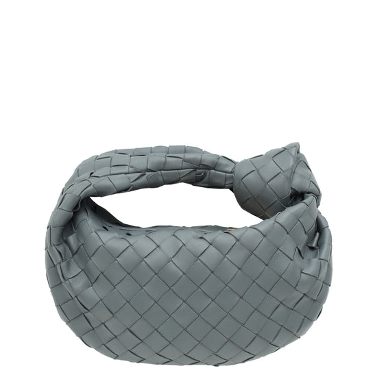 Bottega Veneta Grey Intrecciato Nappa Mini Jodie Bag