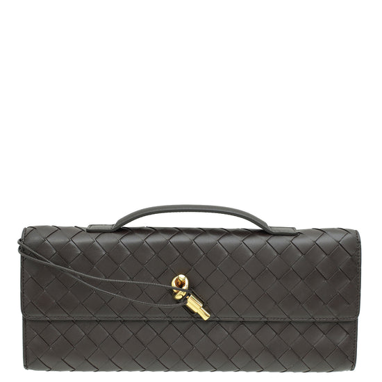 Bottega Veneta Fondant Intrecciato Nappa Long Andiamo Handle Clutch