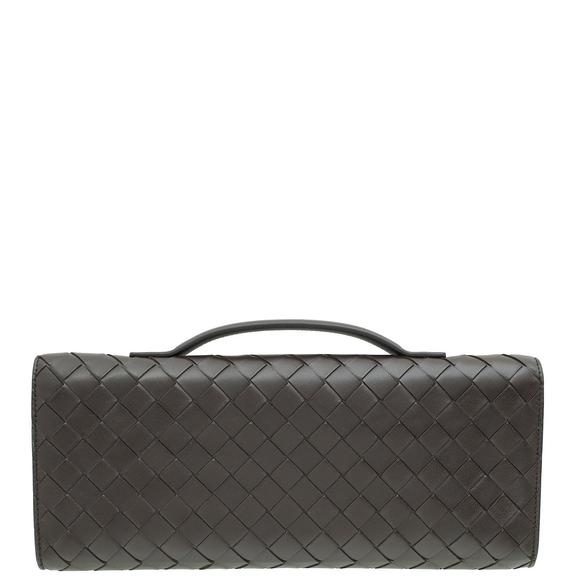 Bottega Veneta Fondant Intrecciato Nappa Long Andiamo Handle Clutch-Bottega Veneta-THE CLOSET