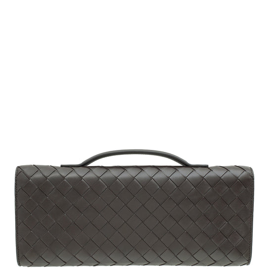 Bottega Veneta Fondant Intrecciato Nappa Long Andiamo Handle Clutch