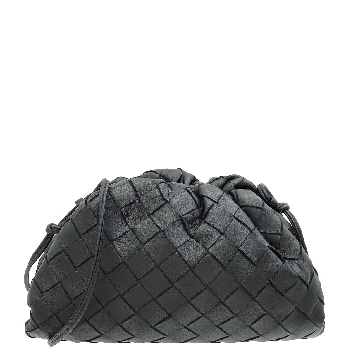 Bottega Veneta Black Intrecciato Mini Pouch-Bottega Veneta-THE CLOSET