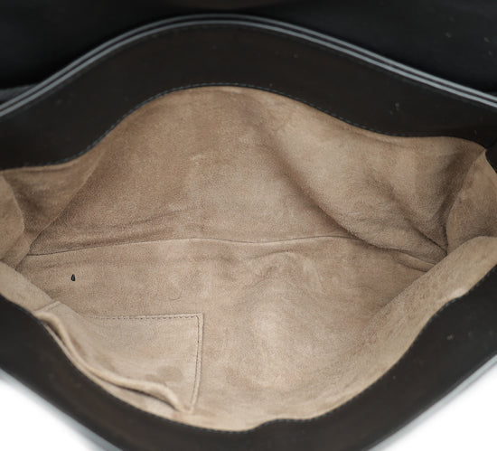 Bottega Veneta Black Intrecciato Nappa Olimpia Medium Bag-Bottega Veneta-THE CLOSET