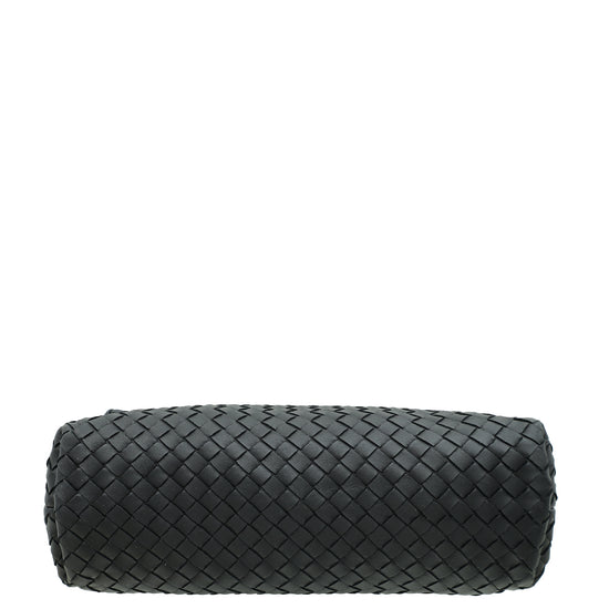 Bottega Veneta Black Intrecciato Nappa Olimpia Medium Bag-Bottega Veneta-THE CLOSET