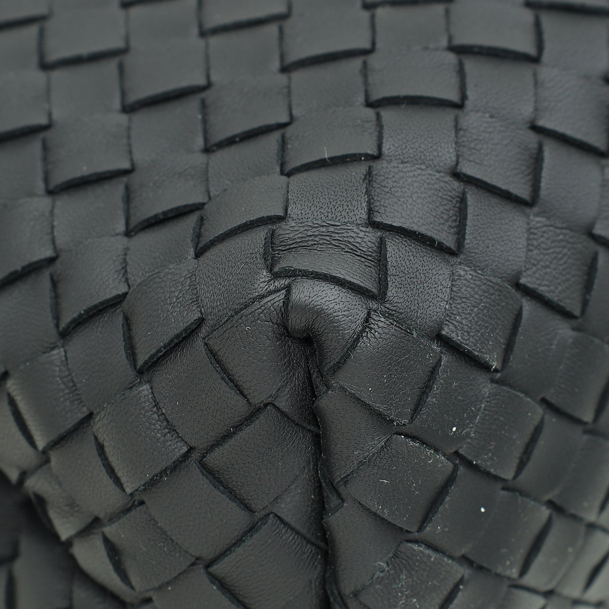 Bottega Veneta Black Intrecciato Nappa Olimpia Medium Bag-Bottega Veneta-THE CLOSET