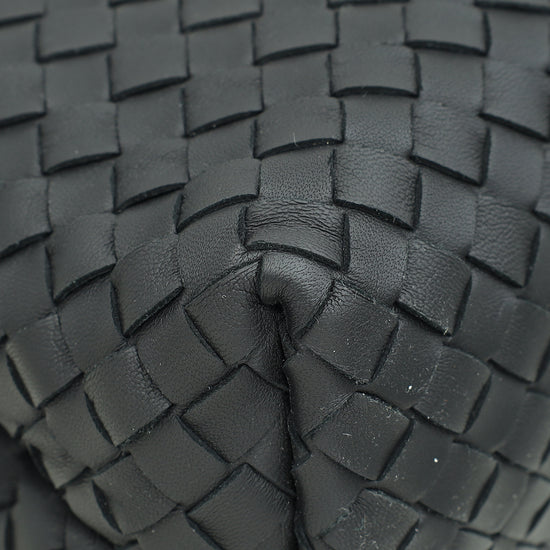 Bottega Veneta Black Intrecciato Nappa Olimpia Medium Bag-Bottega Veneta-THE CLOSET